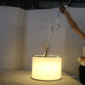 Lampe pendante polygonale de salle à manger ronde en métal blanche de mode